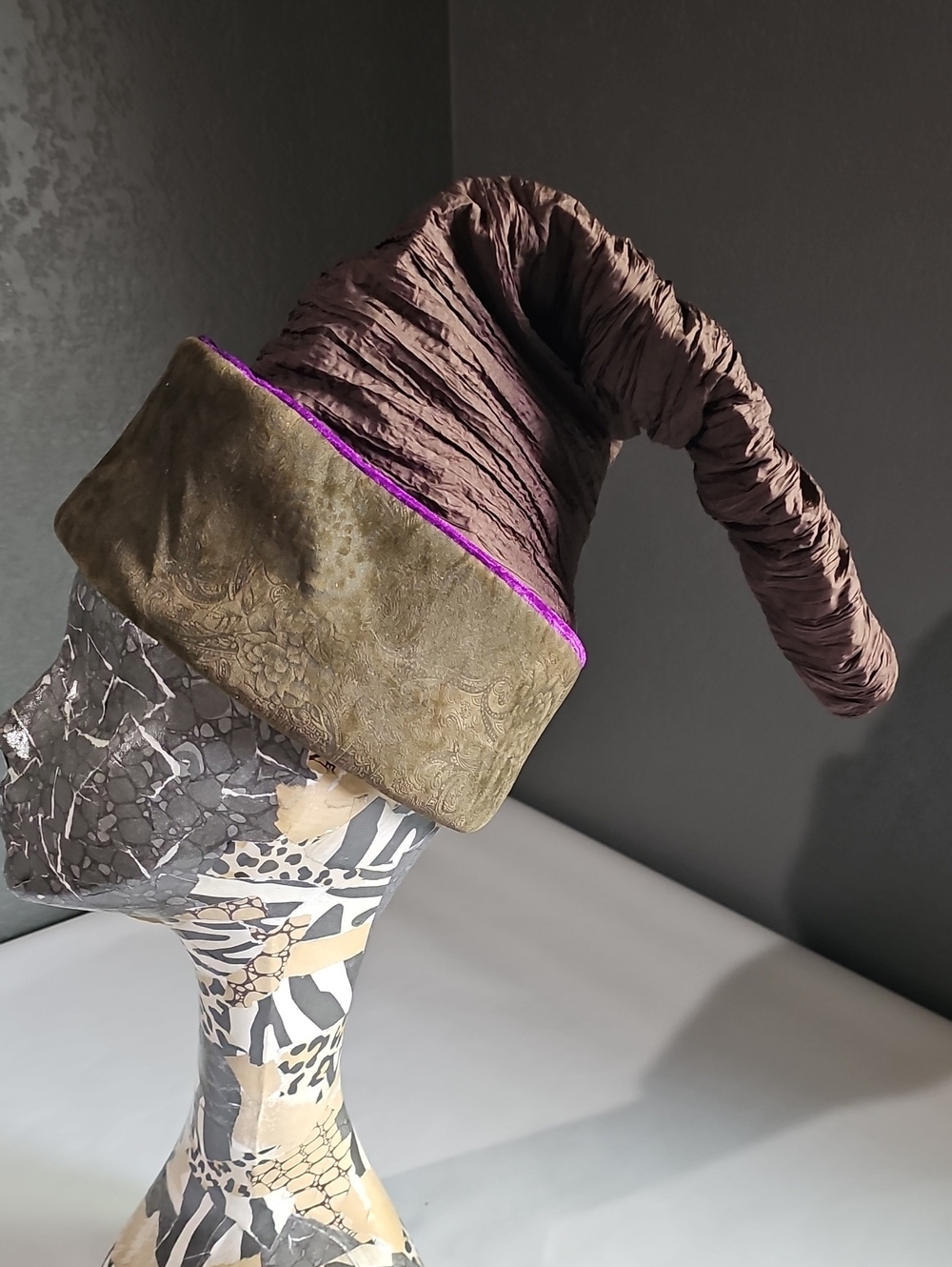 Harry Potter Brown Hat with Purple Trim Costume